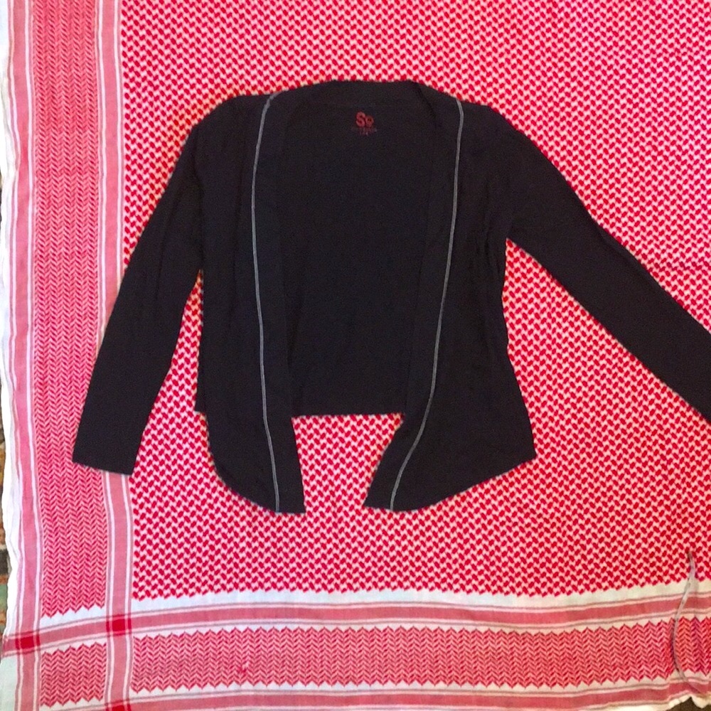 Black cardigan